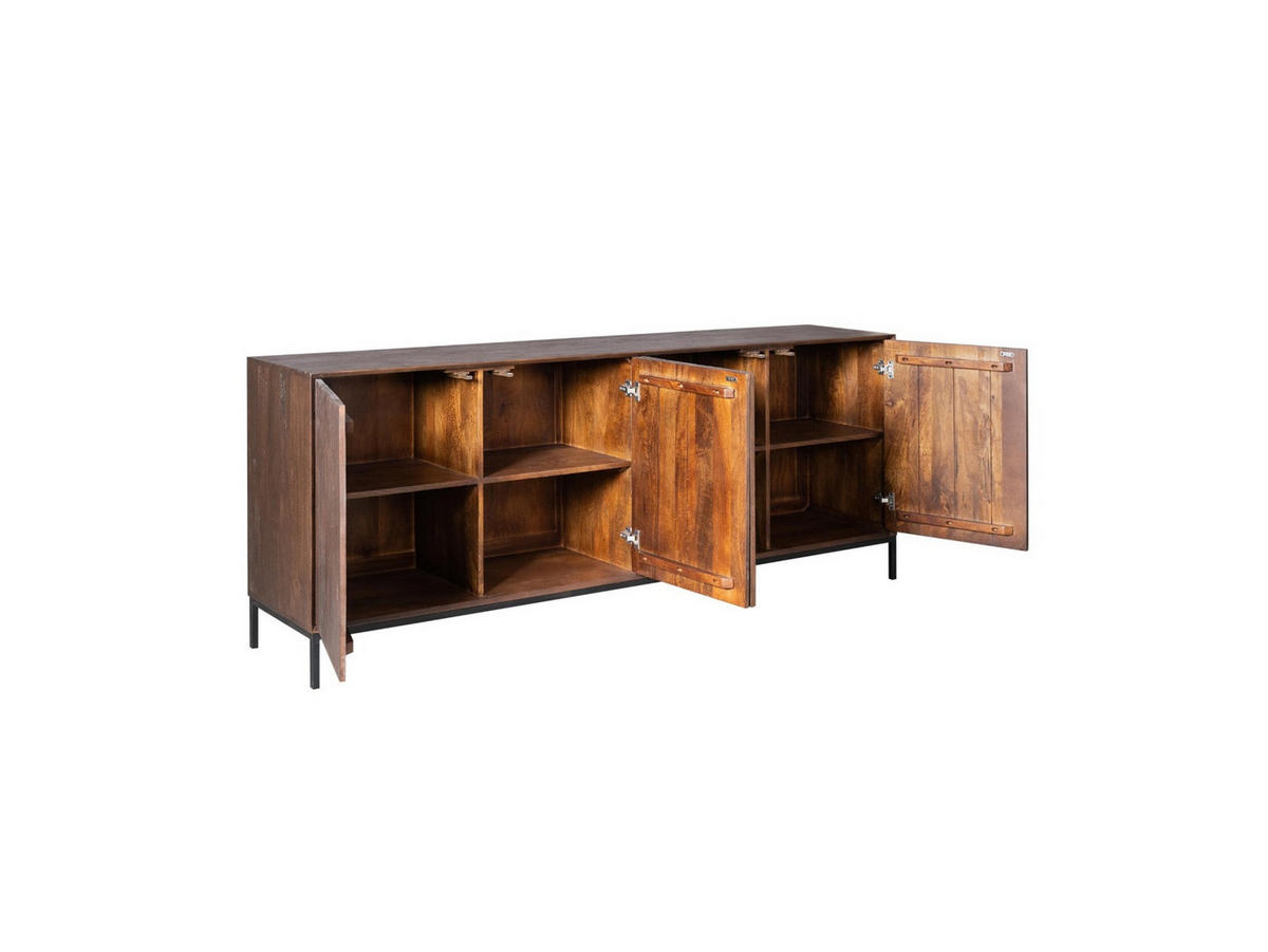 SIDEBOARD Dimora Mangoholz 210 cm / 45 cm Braun - Braun, Holz (210/85/45cm) - Villa Möbel