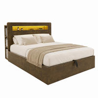 BETT mit Stauraum 180x200 cm Wood 3-tlg. - Birnbaumfarben, Holzwerkstoff (180/200cm) - Meubliv