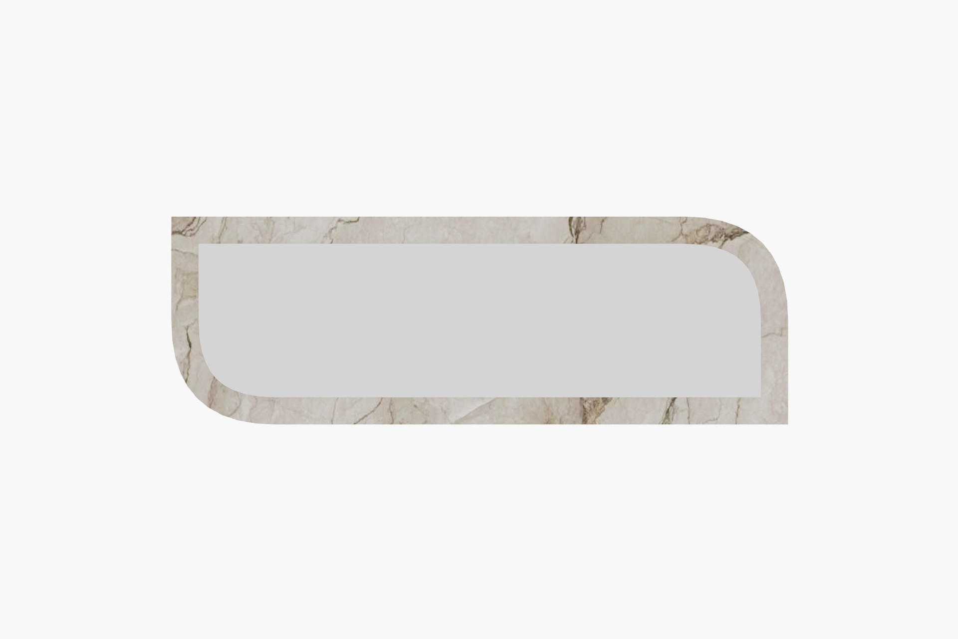WANDSPIEGEL Radiance Granit Optik 40x120cm - Beige, Glas/Holzwerkstoff (40/120/2cm) - moebel17