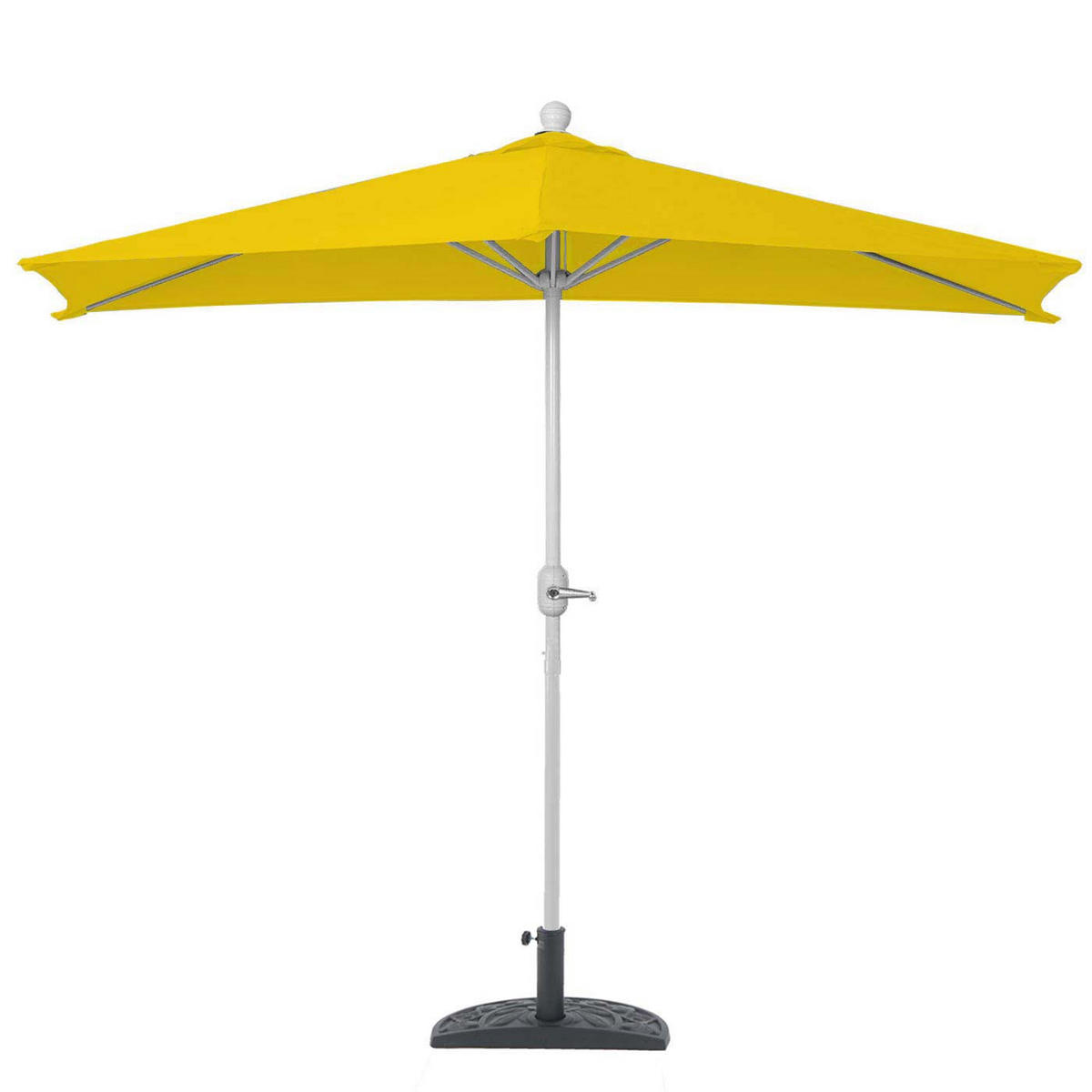 SONNENSCHIRM I HALBRUND UV 50+ Gelb - Gelb, Textil (260/135cm) - MCW