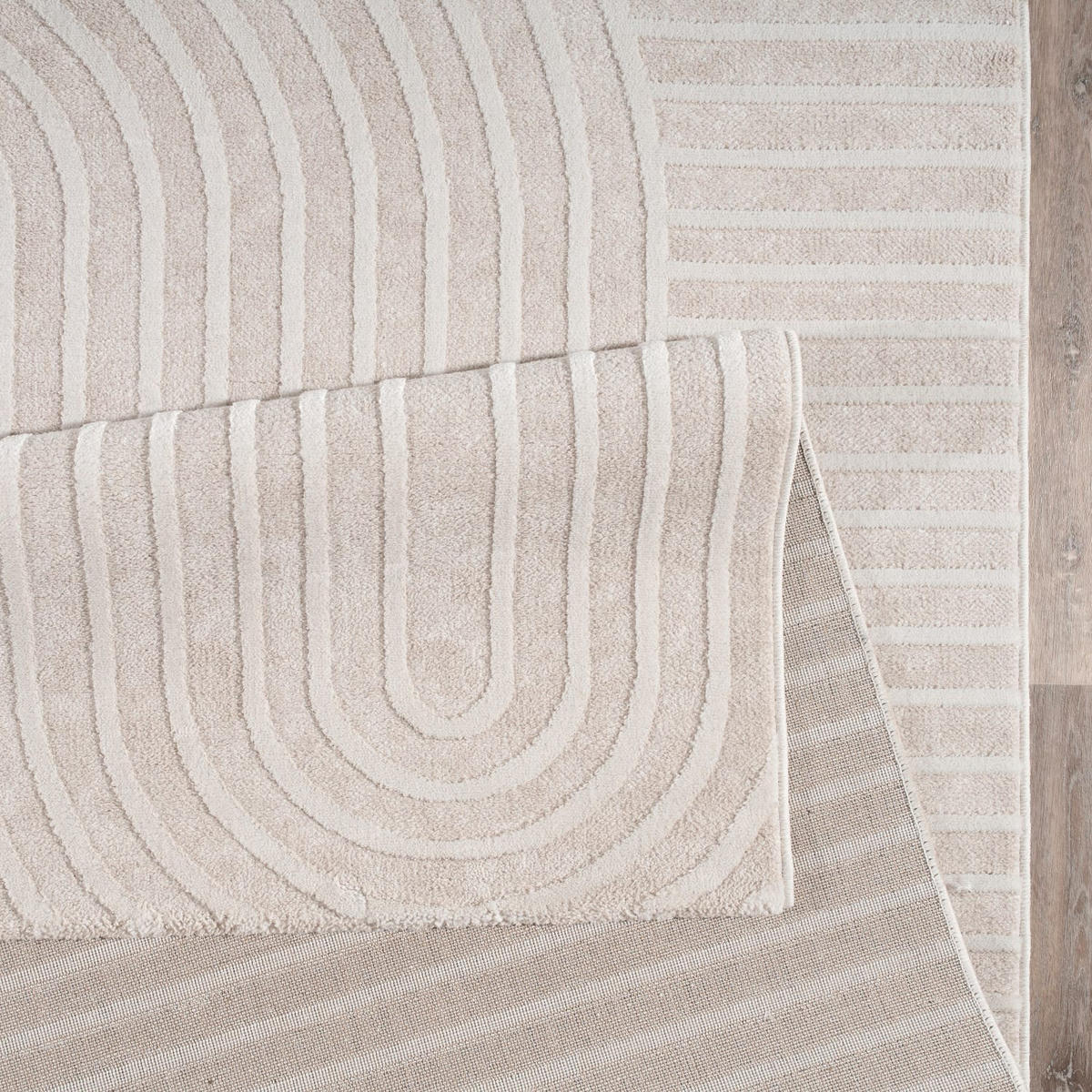 FLACHWEBETEPPICH Boho Creme 160 x 220 cm - Creme, Kunststoff (160/220cm) - TT Home