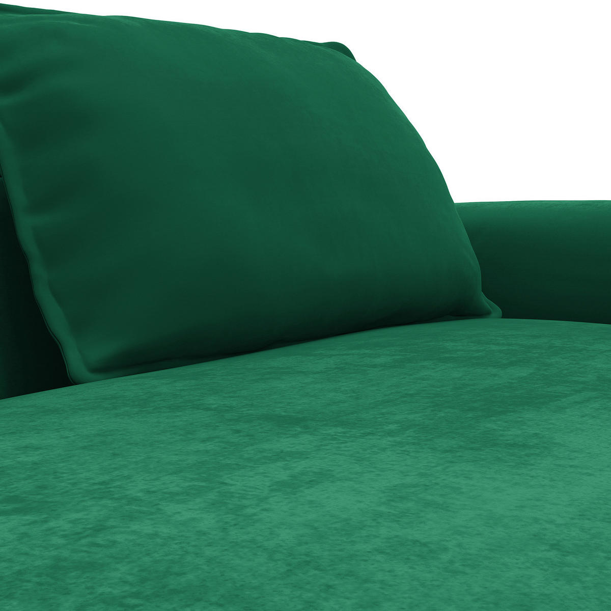 2,5-SITZER SOFA - Dunkelgrün, Textil (217/82/156cm) - home24