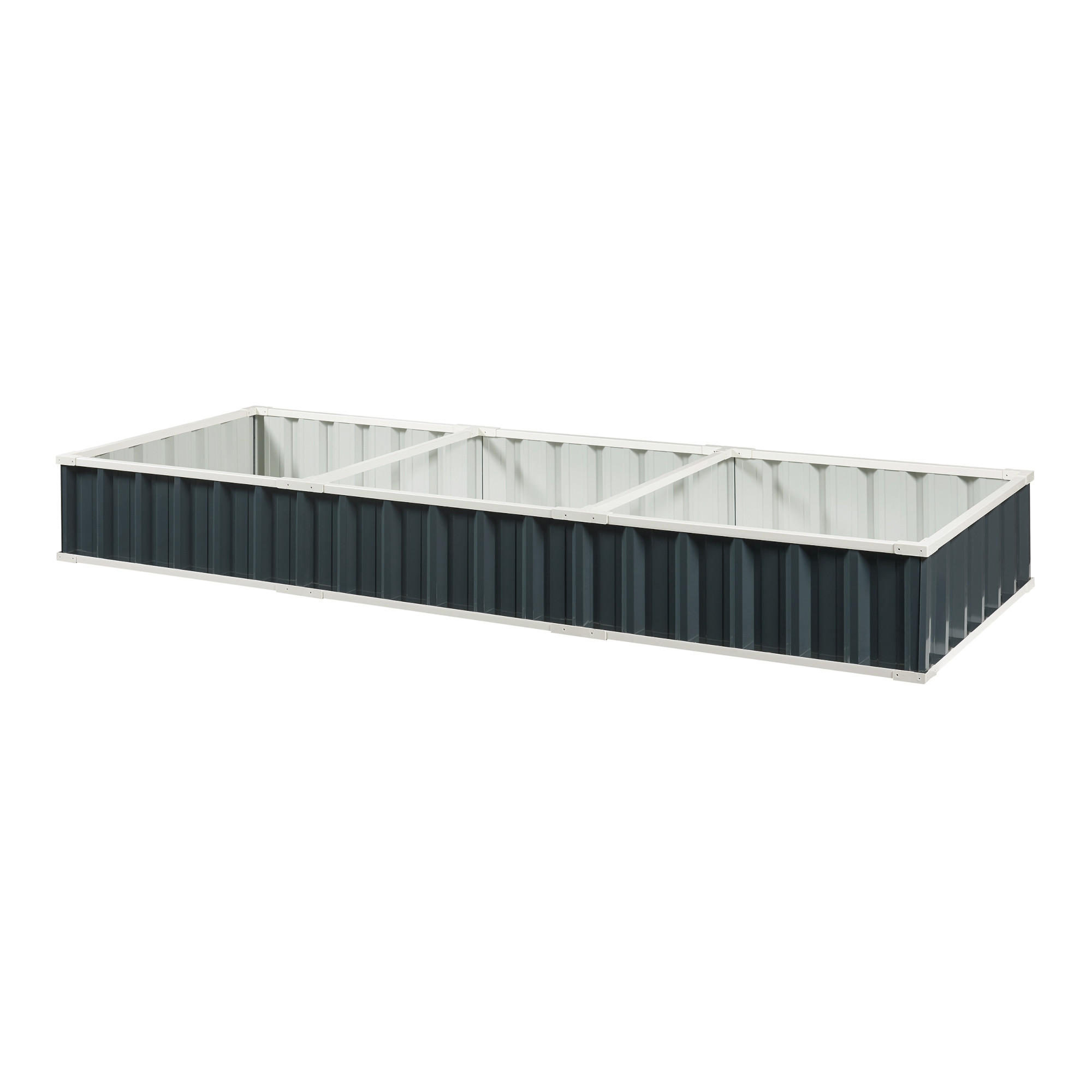 HOCHBEET Albrandswaard - Anthrazit, Metall (258/30/90cm) - [en.casa]