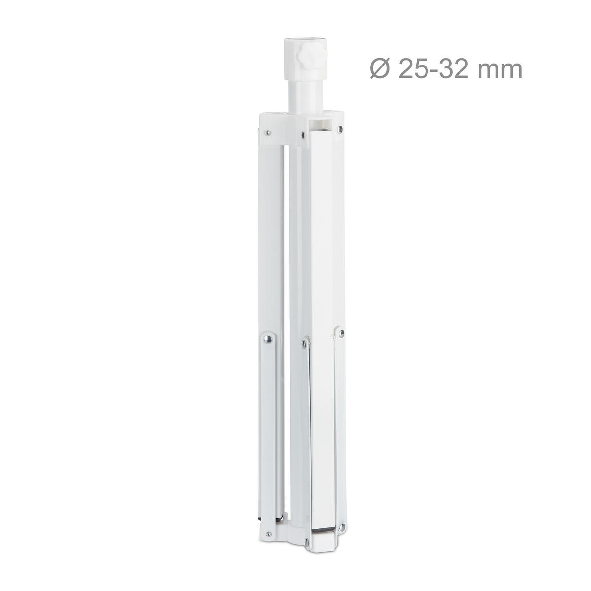 SONNENSCHIRMSTÄNDER - Weiß, Kunststoff/Metall (67/67cm) - Relaxdays