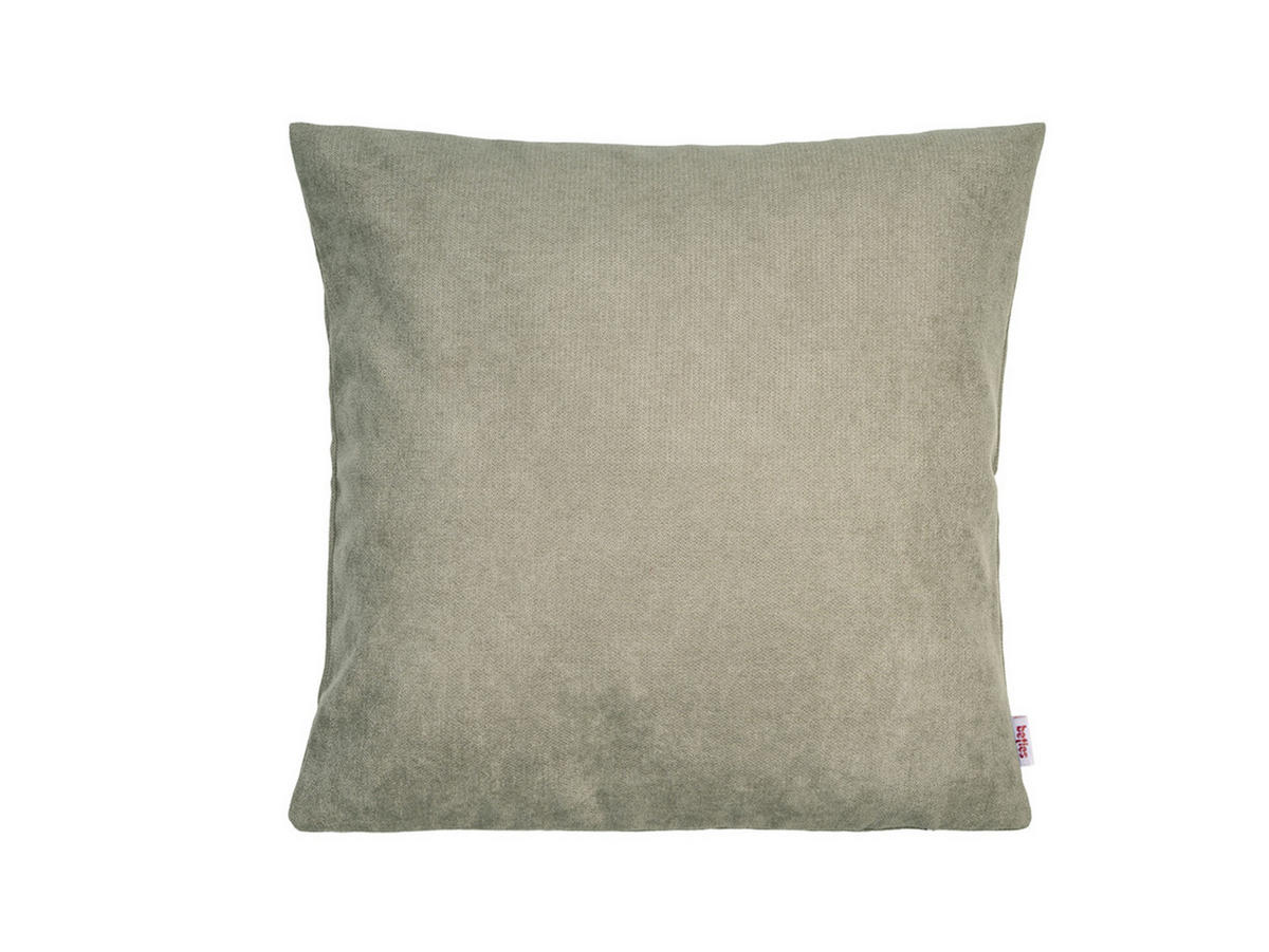 KISSENHÜLLE FarbTon Chenille-Haptik greig-taupe 40/40 cm - Taupe, Textil (40/40cm) - beties Heimtextil