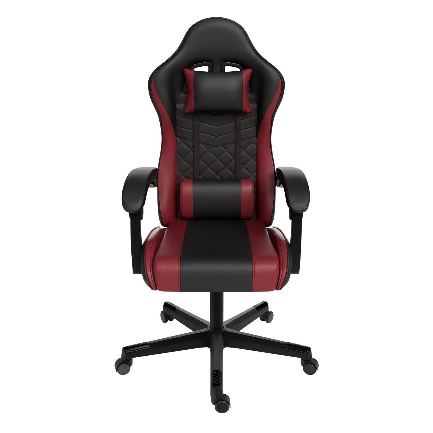 GAMINGSTUHL HyperSeat schwarz/bordeaux - Rot, Kunststoff (63/131/121cm) - Juskys