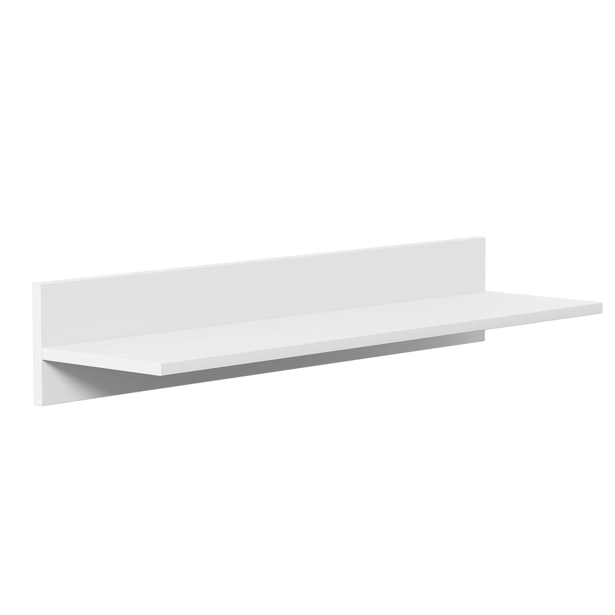 HÄNGEREGAL VALERIO 90/24/16 cm Weiß - Weiß, Holzwerkstoff (90/16/24cm) - Idohome
