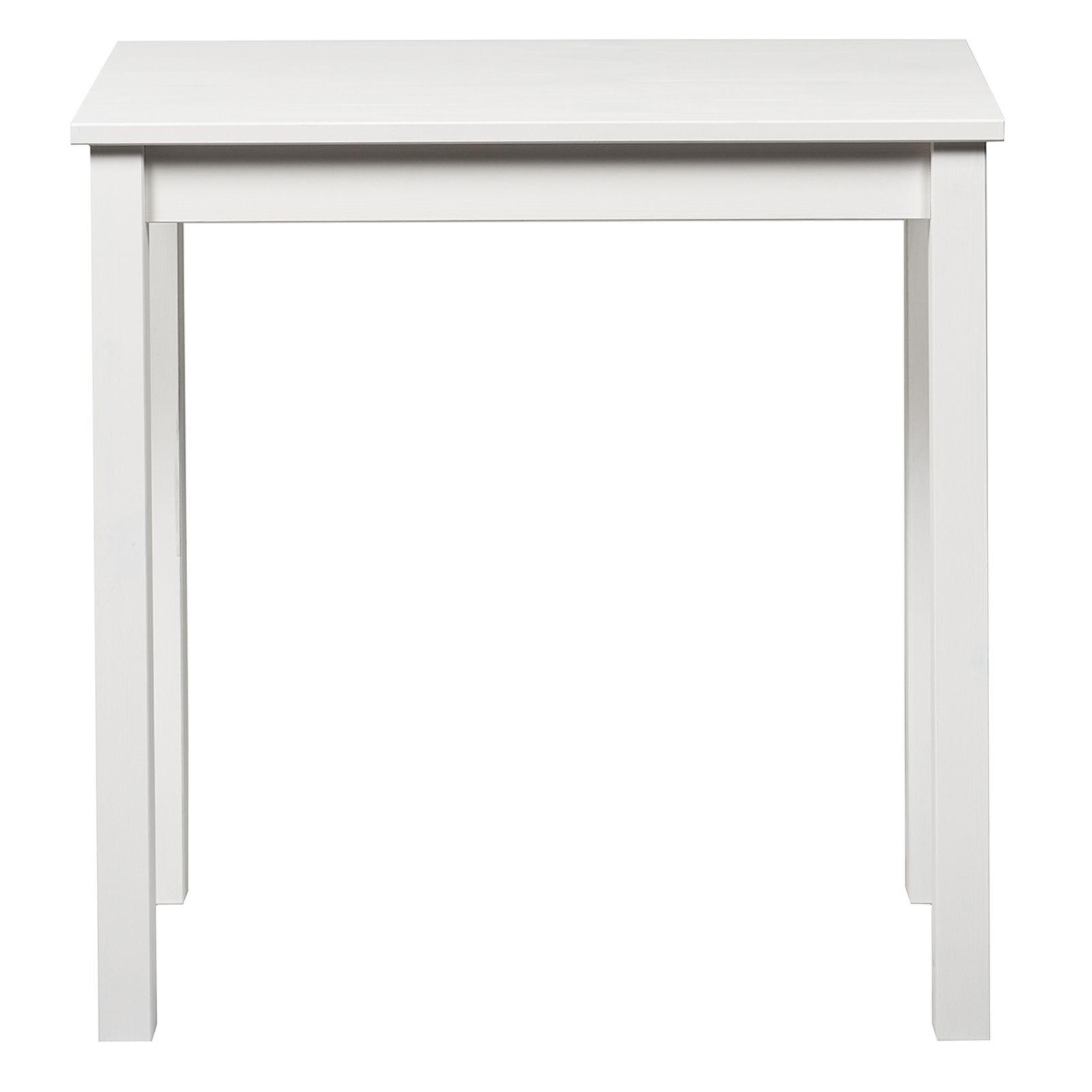 SCHREIBTISCH Massivholz 38/75/75 cm - Weiß, Holz (38/75/75cm) - hagge home