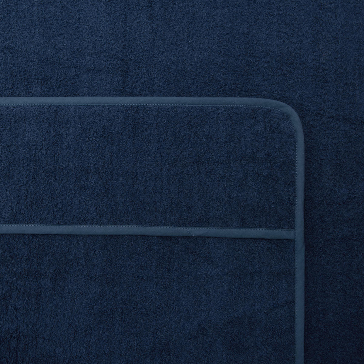 HANDTUCH Marbella 200/70cm Dunkelblau - Dunkelblau, Textil (70/200cm) - Beautissu 