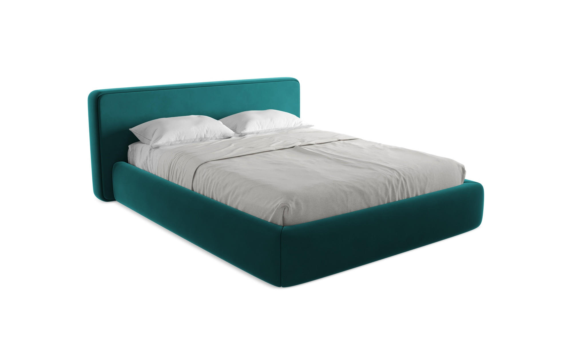 POLSTERBETT mit Bettkasten und Lattenrost 200x225 Blau - Blau/Petrol, Kunststoff/Textil (160/200cm) - Makamii