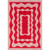 TEPPICH vintage rot Groovy 120x160 cm - Rot, Textil (120/160cm) - Nazar Rugs