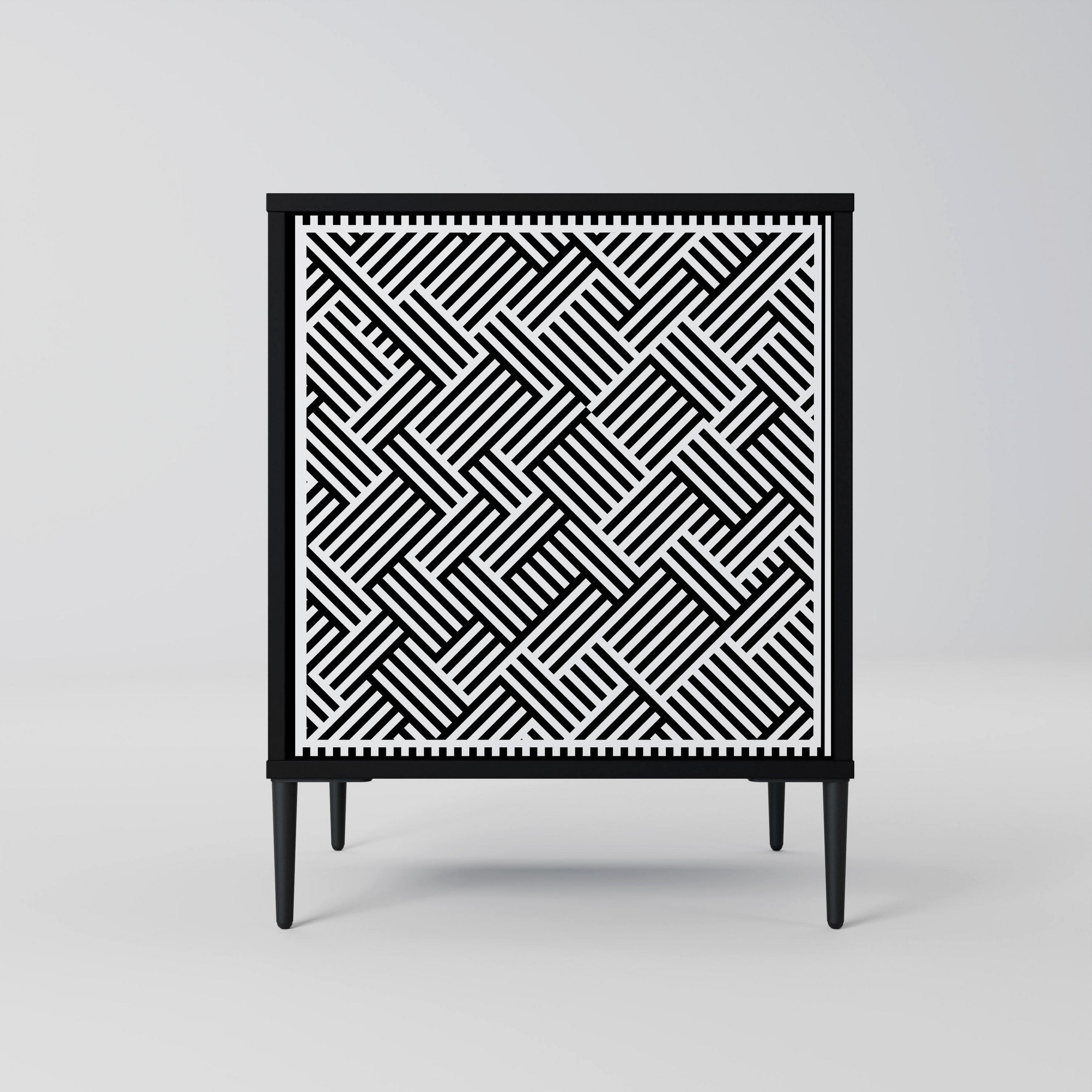 SpaceRebels Sideboard Schwarz 57.5x72.5x42 cm