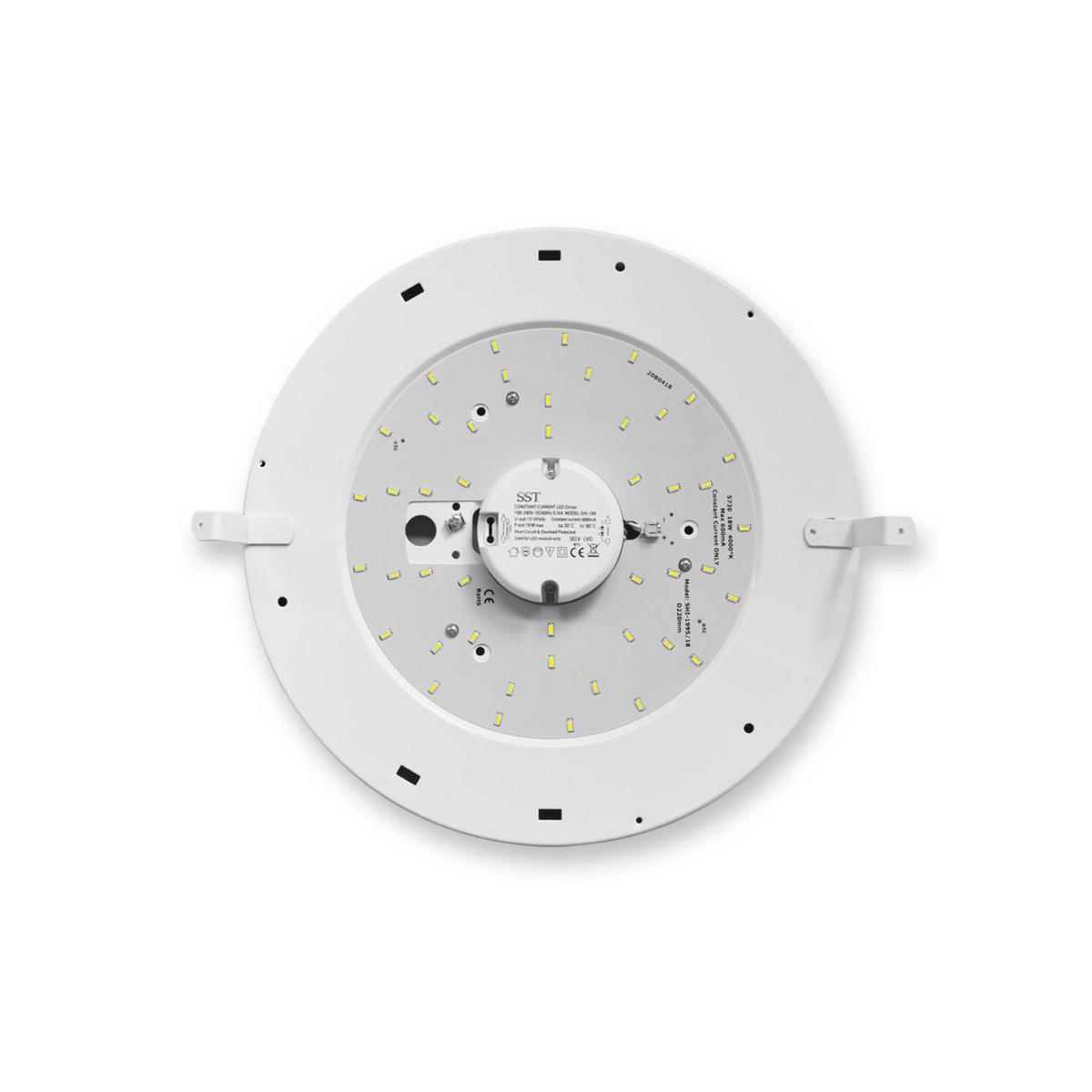 LED-DECKENLEUCHTE - Schwarz, Metall (9/35/35cm) - Lumicom
