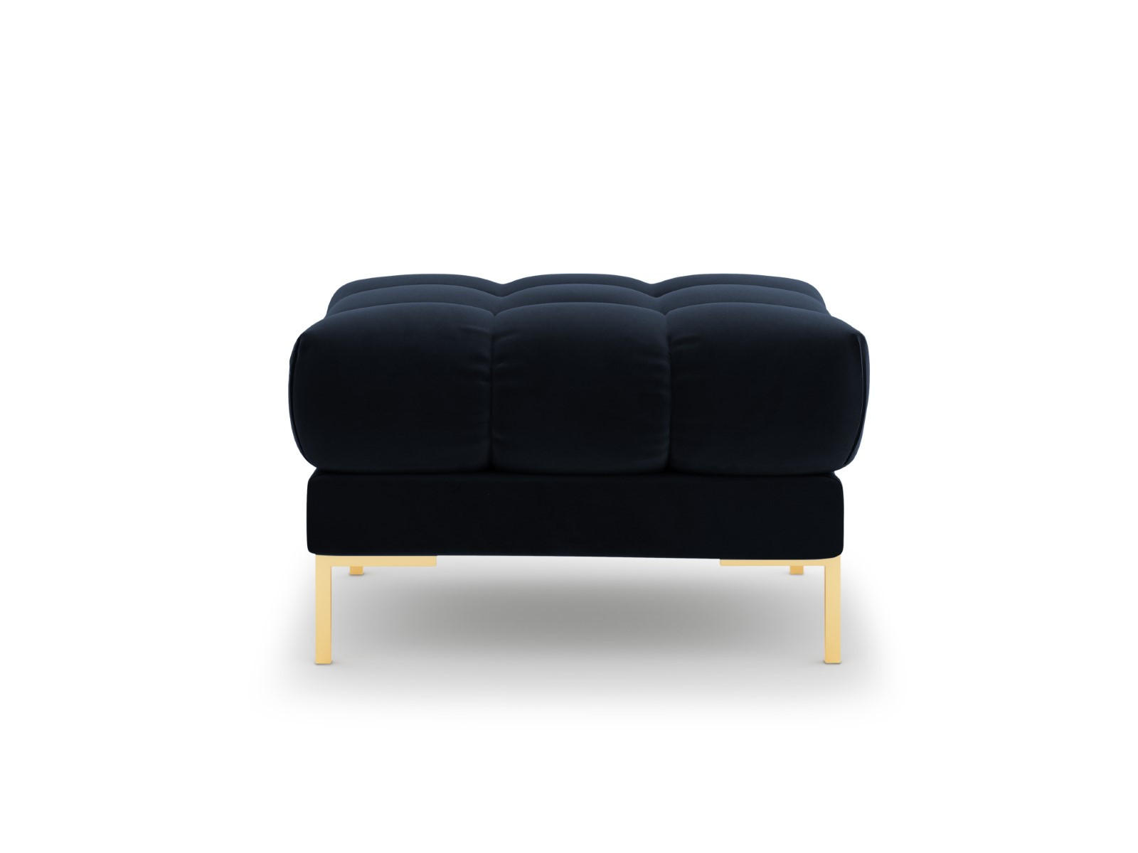 POUF Mamaia aus Samt dunkelblau - Dunkelblau, Textil (60/41/60cm) - Micadoni