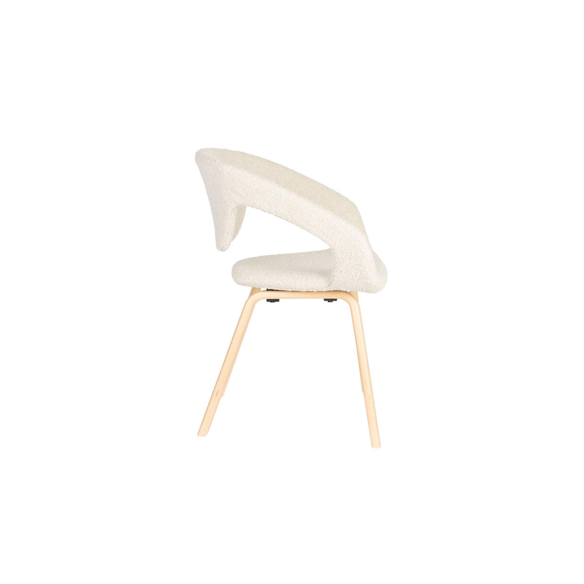 ESSZIMMERSTUHL Flexback Beige - 2 er Set - Beige, Holz (64/79/57cm) - Zuiver
