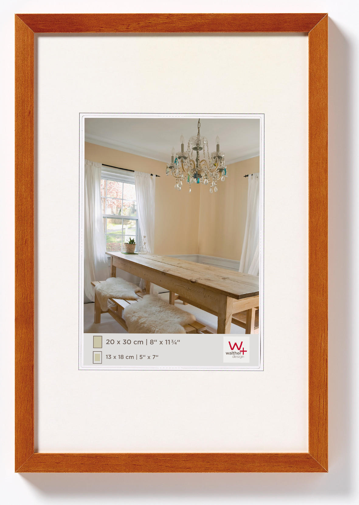 BILDERRAHMEN Peppers Holzrahmen 40x50 Buche - Buchefarben, Holzwerkstoff (41.8/51.8/1.6cm) - walther design