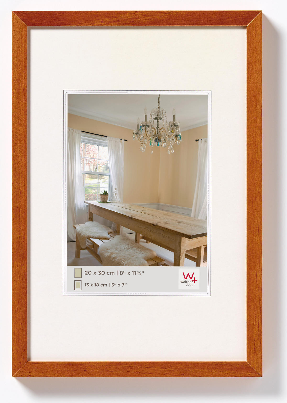 BILDERRAHMEN Peppers Holzrahmen 40x50 Buche - Buchefarben, Holzwerkstoff (41.8/51.8/1.6cm) - walther design