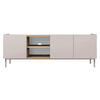 TV-SCHRANK System 77 - Kaschmir, Holzwerkstoff/Metall (153/55/44cm) - MIRJAN24