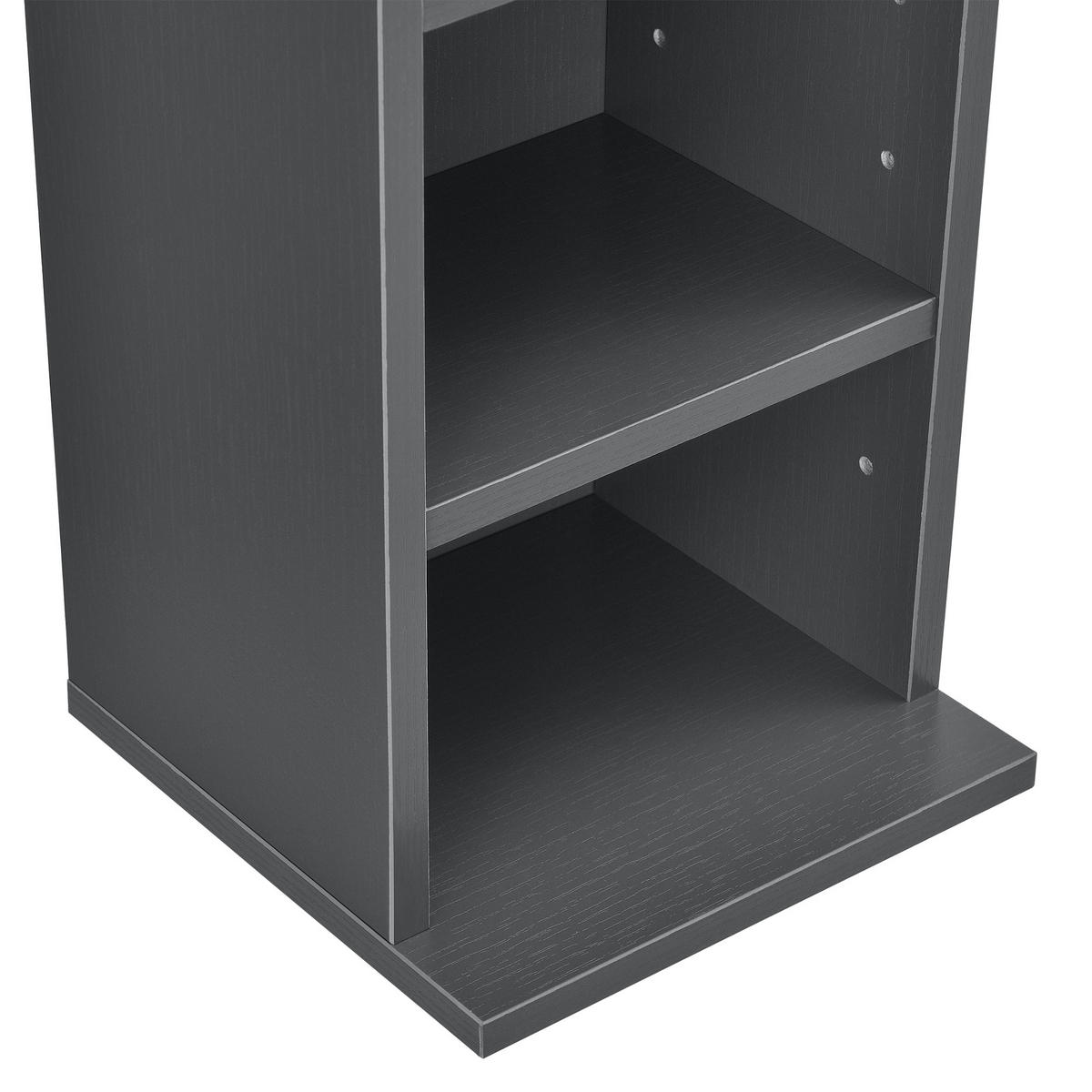 CD-REGAL Høyset - Dunkelgrau, Holzwerkstoff (20/175/20cm) - [en.casa]