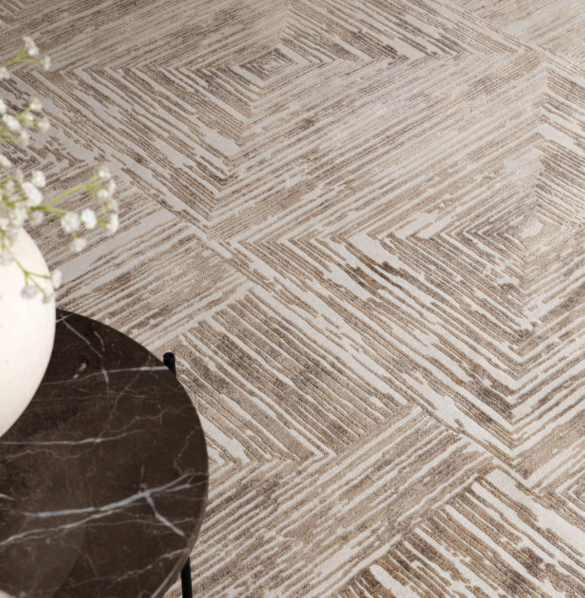 TEPPICH modern Wohn-/Schlafzimmer ZUKA SKETCH Beige 80 x 150 cm - Beige, Textil (80/150cm) - Novatrend