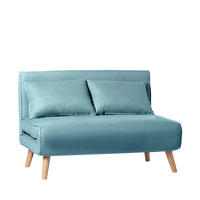 SCHLAFSOFA Noa Blau 117 cm x 79 cm - Blau, Textil (117/79/75cm)