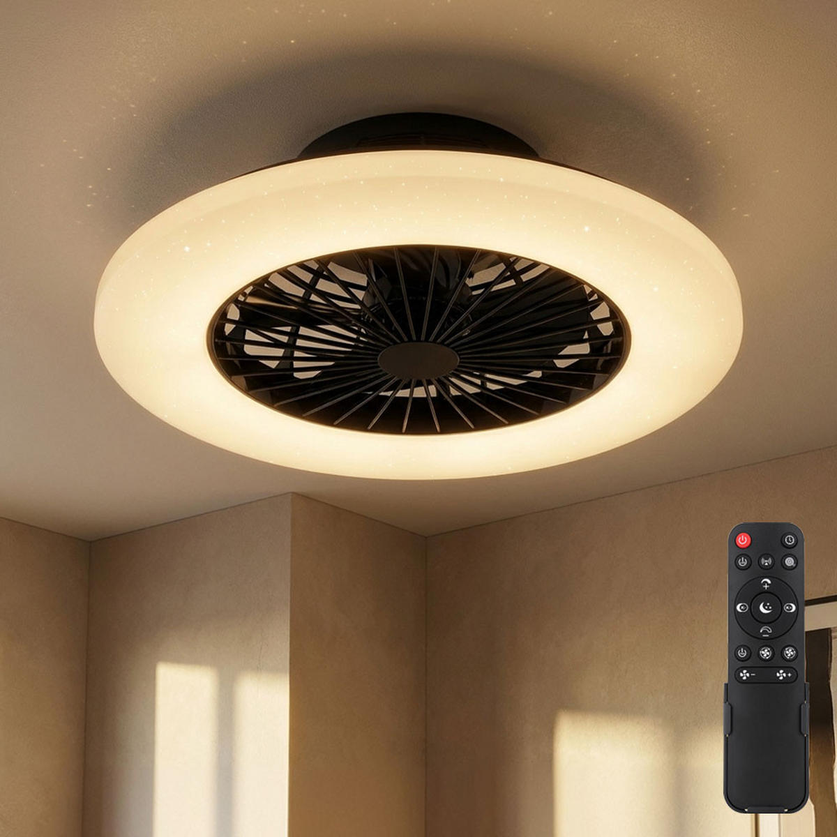 LED DECKENLEUCHTE TRAVO Weiß - Weiß, Metall (50/50/17.5cm) - Globo Lighting