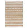 NATURTEPPICH handgewebt Jute-Wolle-Mix skandinavisch WHARFE, Braun-Beige 160x230 cm - Braun, Textil (160/230cm) - KADIMA DESIGN