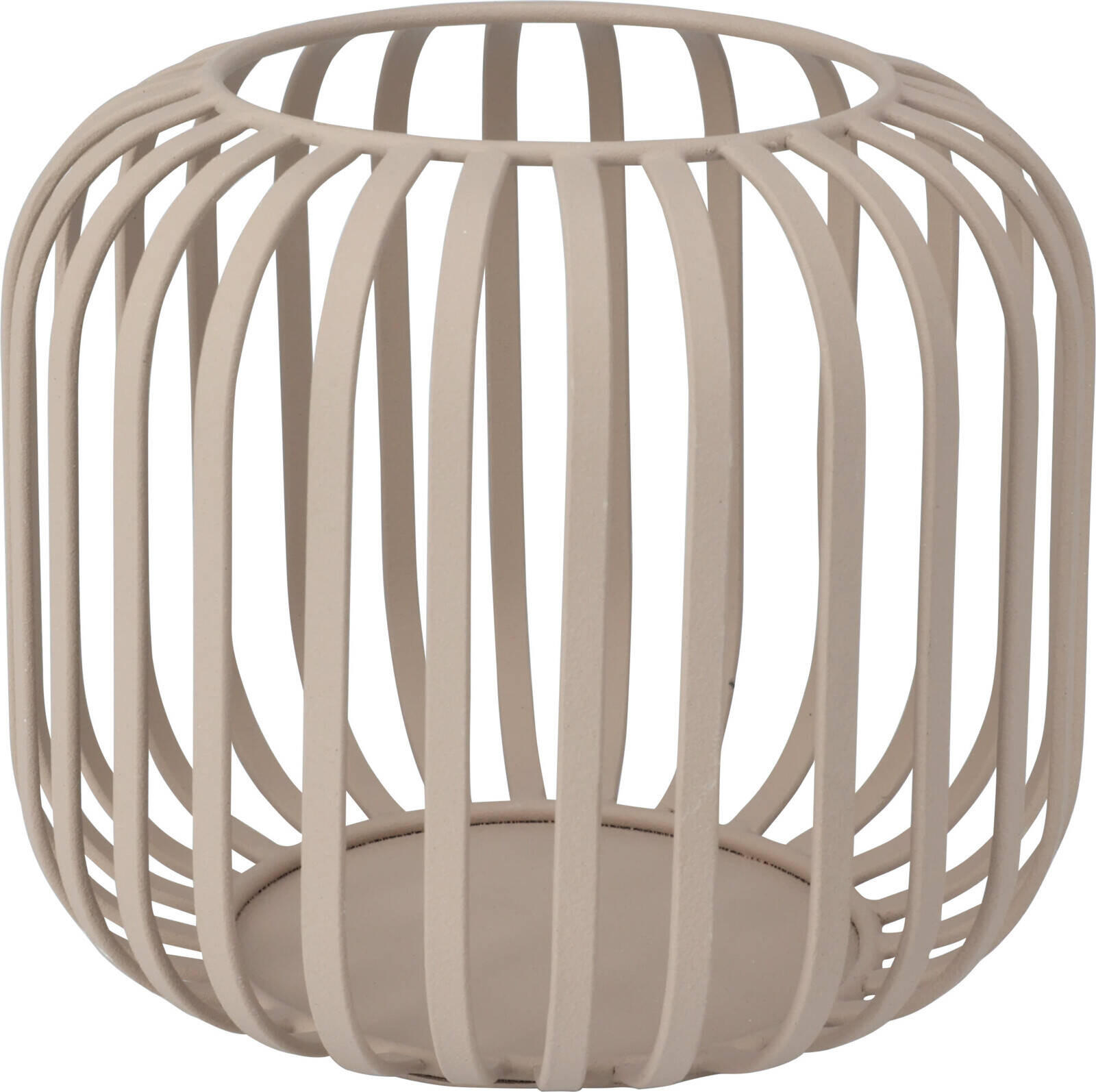 LATERNE Metall Ø 15/13 cm - Beige, Metall (15/13/15cm)