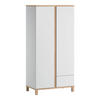 SCHRANK mit 2 Türen und 1 Schublade - H183 cm - Altitude - Weiß, Holzwerkstoff (53/183/90cm) - Calicosy