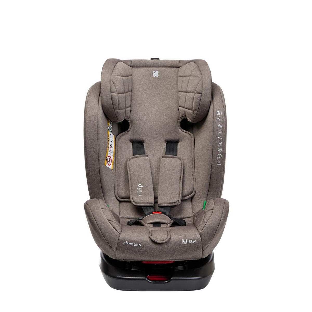 KINDERSITZ i-Trip i-Size beige (40-150 cm) Gruppe 0+/1/2/3 verstellbar Isofix - Beige, Kunststoff (46/62/50cm) - Kikka boo