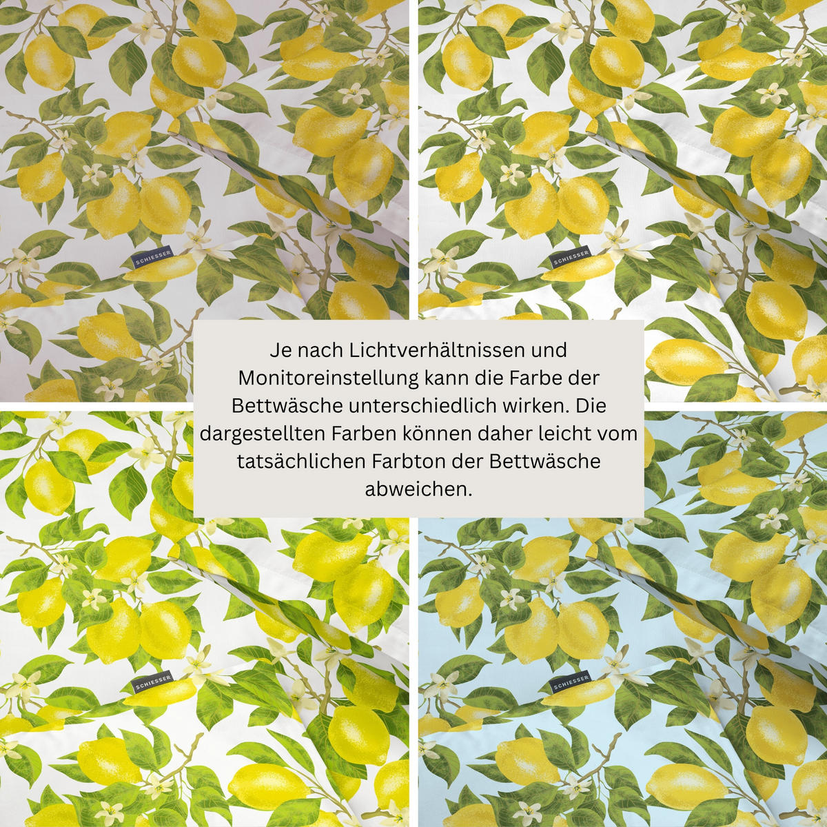 BETTWÄSCHESET Limona - Renforcé - 2-teilig - 135 x 200 cm - Gelb - Gelb, Textil (135/200cm) - SCHIESSER