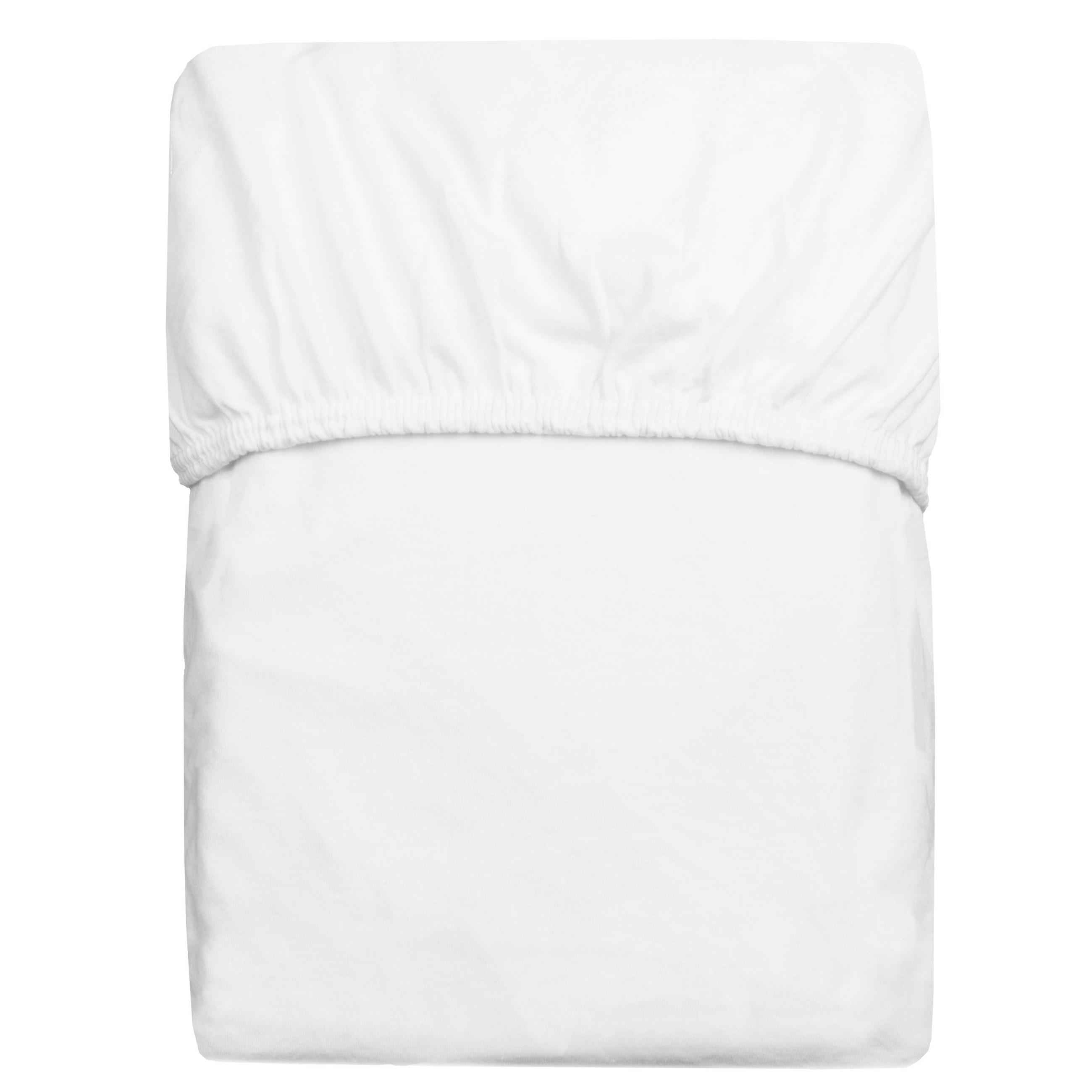 SPANNBETTLAKEN, 200x200 cm, 50% Polyester, 50% Baumwolle, Weiß - Weiß, Textil (200/200cm) - Zollner