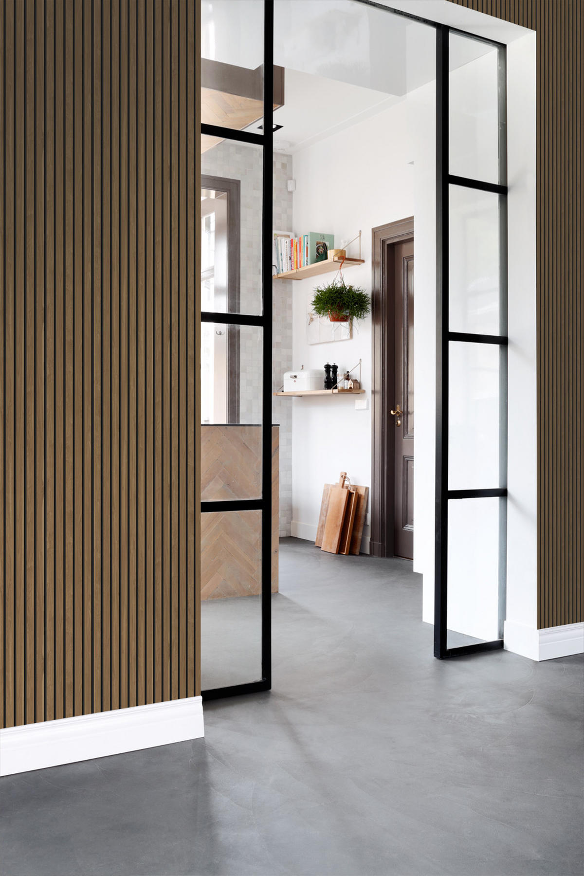 TAPETE 3D Holzpaneele 53 cm x 10.05 m - Braun, Papier (53/1000cm) - ESTAhome