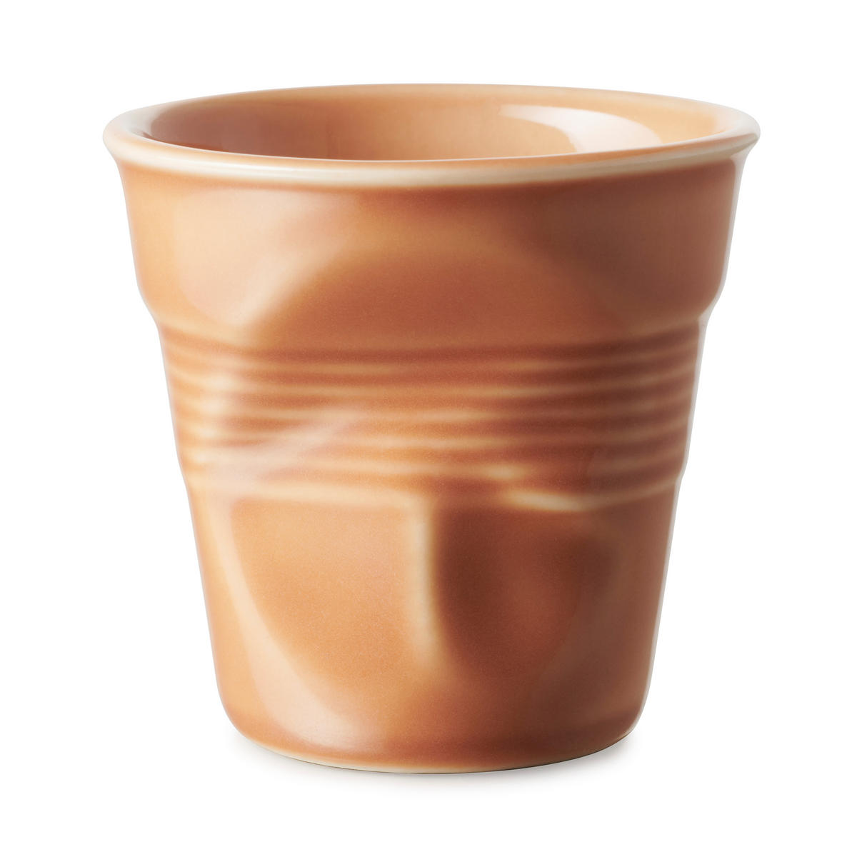 KNICKBECHER Cappuccino 0,18l Sienna earth - Orange, Keramik (0.18L) - Revol Porcelaine France