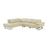 ECKSOFA Relaxsofa elektrisch - Ecke links - Rindsleder - Beige - PUNO II - Beige, Leder (299/239cm) - Vente-Unique