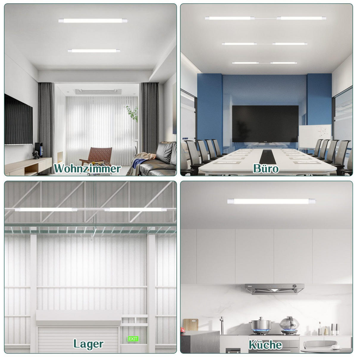 LED-DECKENLEUCHTE Macbeth 5.8/90/3.5cm - Weiß, Kunststoff (90/5.8/3.5cm) - Nettlife