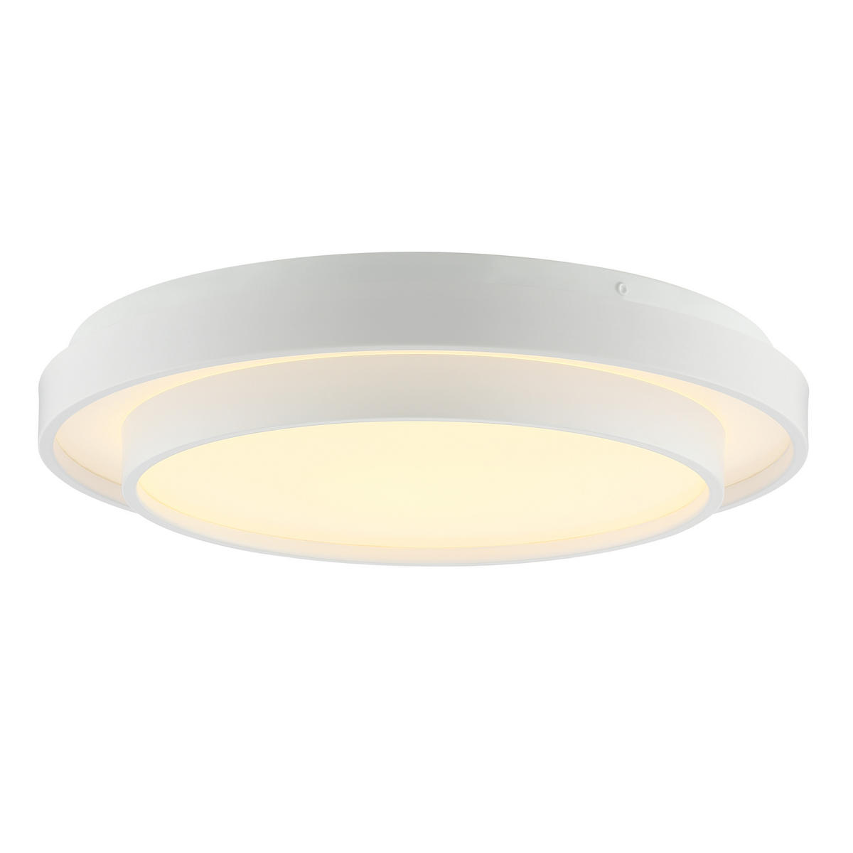 LED DECKENLEUCHTE Faruz Weiß 37,3/37,3/8,5 cm - Weiß, Metall (37.3/37.3/8.5cm) - Brilliant