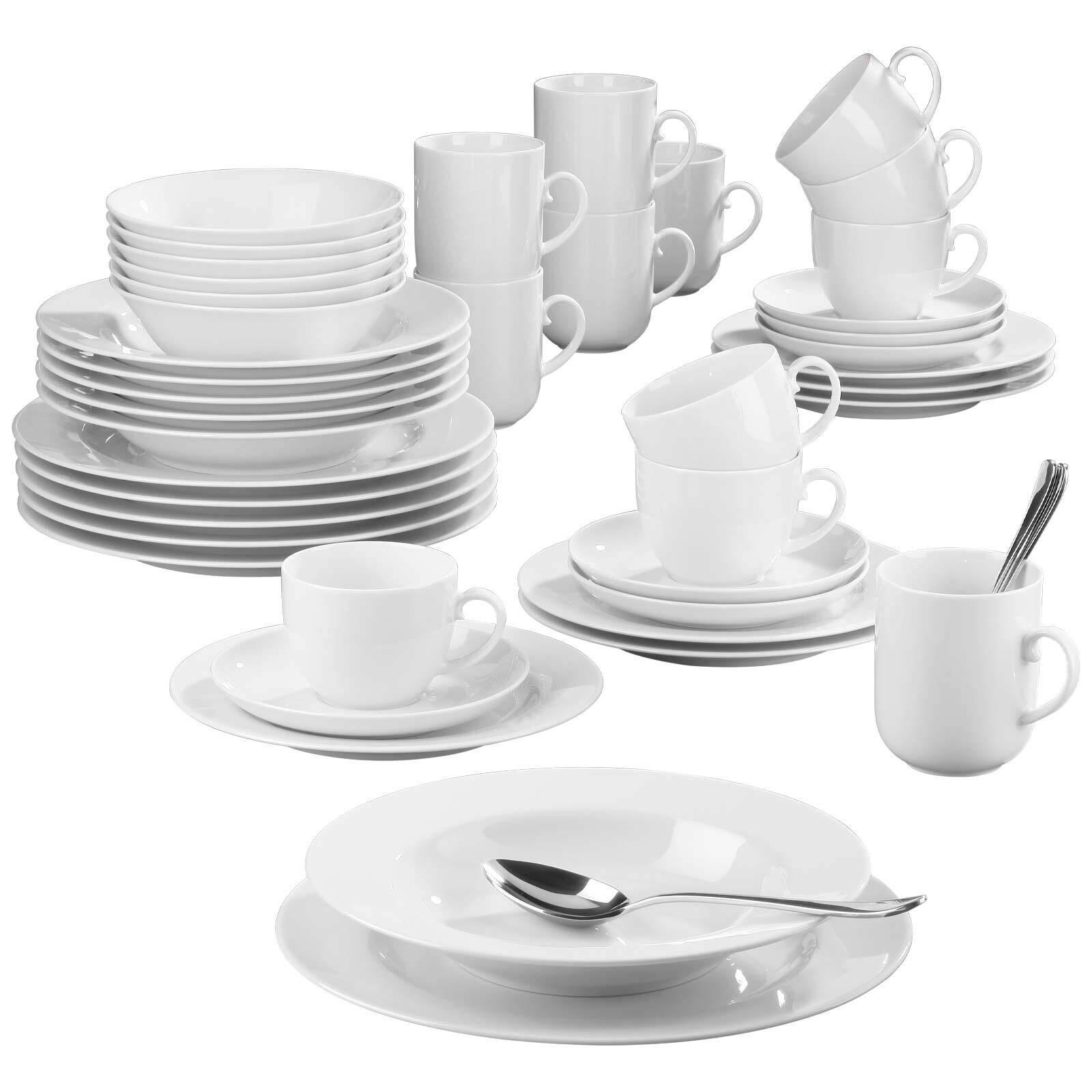 KOMBISERVICE Rondo/Liane weiß 42er Set - Weiß, Keramik (1/1/1cm) - Seltmann Weiden