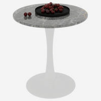 COUCHTISCH 70/70/72 cm aus Kunstmarmor in Antikweiß/Grau mit minimalistischer Optik - Weiß, Stein (70/70/72cm) - OKMYHOME