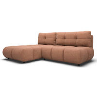 ECKSOFA Ceglasty MILA Ausziehbar Ohne Armlehnen Links - Orange, Textil (230/177cm) - Sepro Meble
