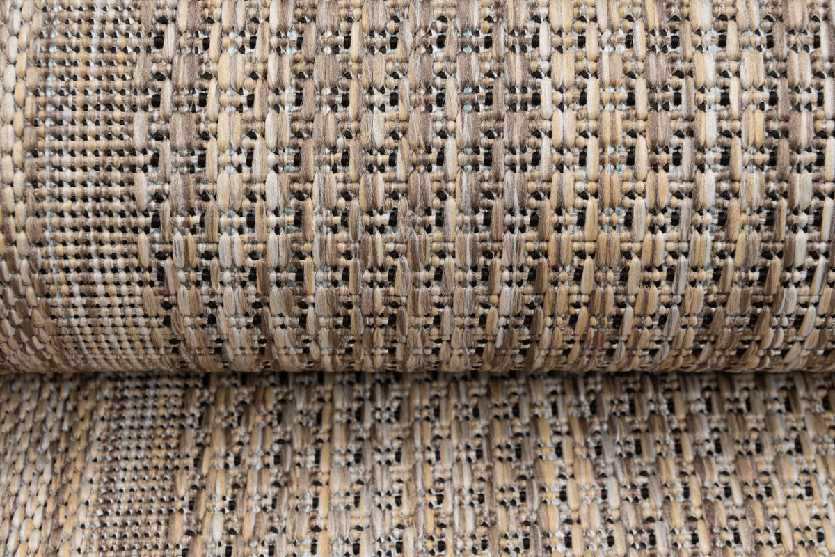 LÄUFER MELISSA Braun Modern Geometrisch 80/1200 cm - Braun, Textil (80/1200cm) - Tapiso