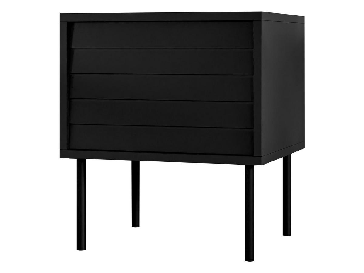 NACHTTISCHE-SET Cortina - Schwarz, Holzwerkstoff/Metall (45/51/40cm) - MIRJAN24