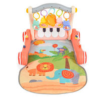 LAUFLERNHILFE 2 in 1 Piano HE0637 rosa Krabbeldecke, Spielbogen, Activitycenter - Rosa, Kunststoff (49/40/62cm) - Moni