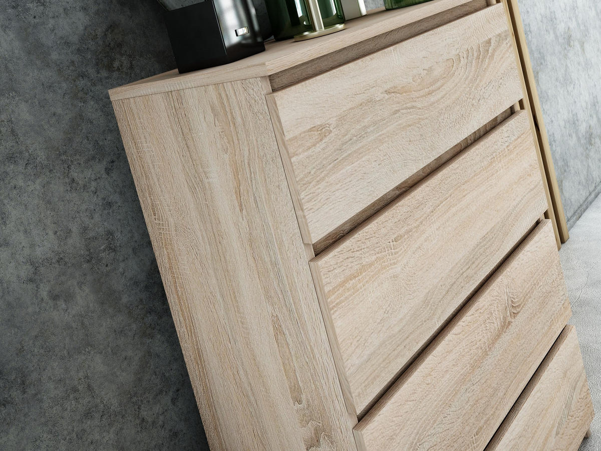 KOMMODE bella4 Sonoma - Sonoma Eiche, Holzwerkstoff (70/98/35cm) - roe furniture
