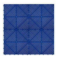 GARAGENBODENFLIESEN Belüftete x 120 mit Kanten – Blau - Blau, Kunststoff (40/1.8/40cm)