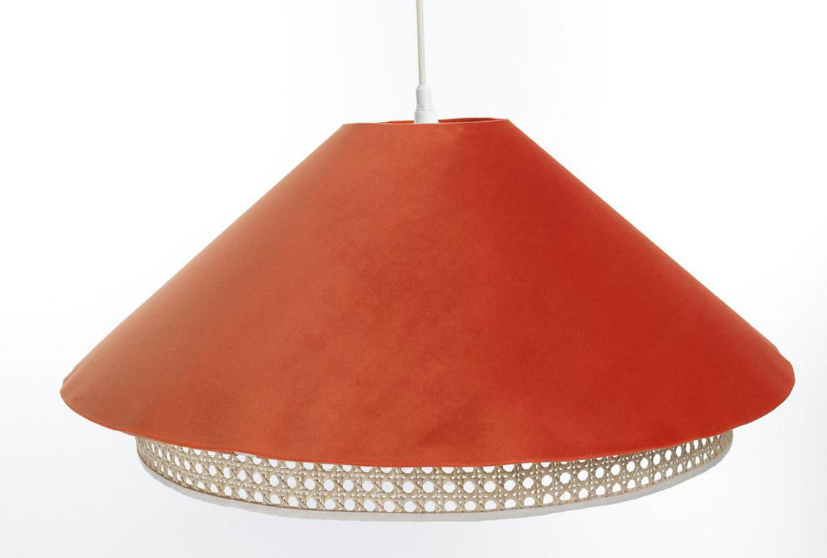 HÄNGELEUCHTE Orange 60/25 cm - Orange, Kunststoff (60/1.3/25cm) - ONZENO