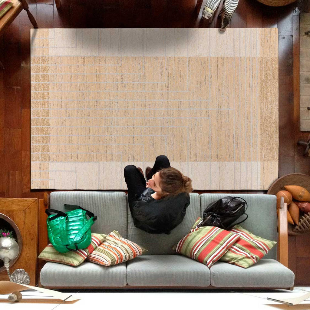 Thumbnail - Atticgo Webteppich, Beige, Textil, Ethno, Rechteckig, 80x150 cm, Oeko-Tex® Standard 100, für Fußbodenheizung geeignet, T...