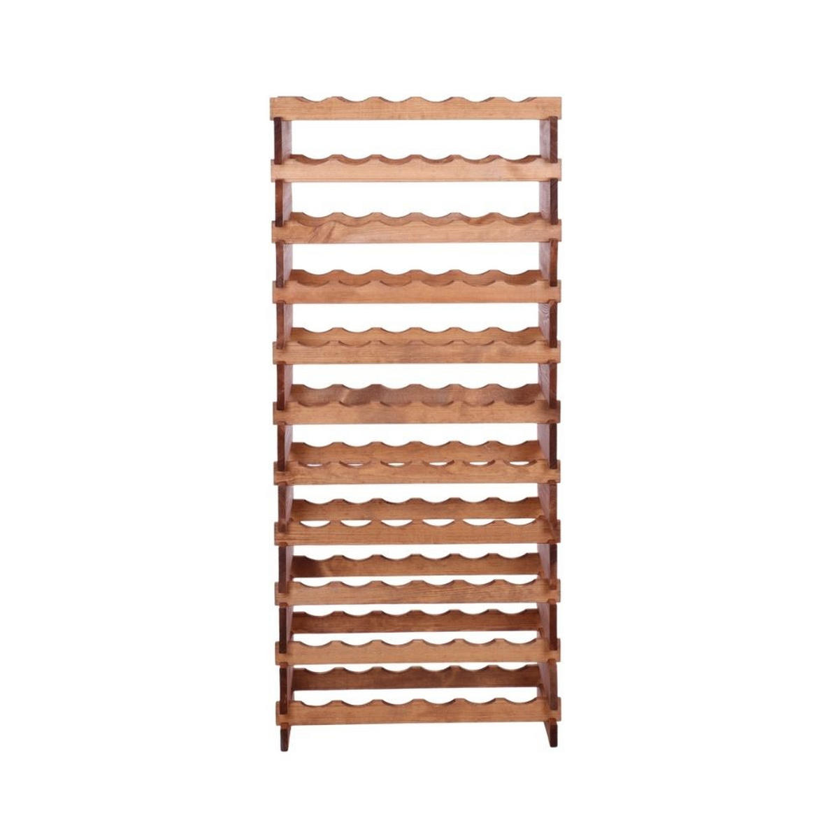 WEINREGAL VINOTECA FLEX PRO HxBxT 149x65x28cm 66 Flaschen auf 11 Ebenen Braun geölt - Braun, Holz (65/149/28cm) - PROREGAL