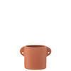 BLUMENTOPF RENAISSANCE - Töpferei - Orange - 2er set - Ø 8,5 cm - Orange, Keramik (8.5/11.5cm) - J-Line