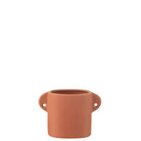 BLUMENTOPF RENAISSANCE - Töpferei - Orange - 2er set - Ø 8,5 cm - Orange, Keramik (8.5/11.5cm) - J-Line
